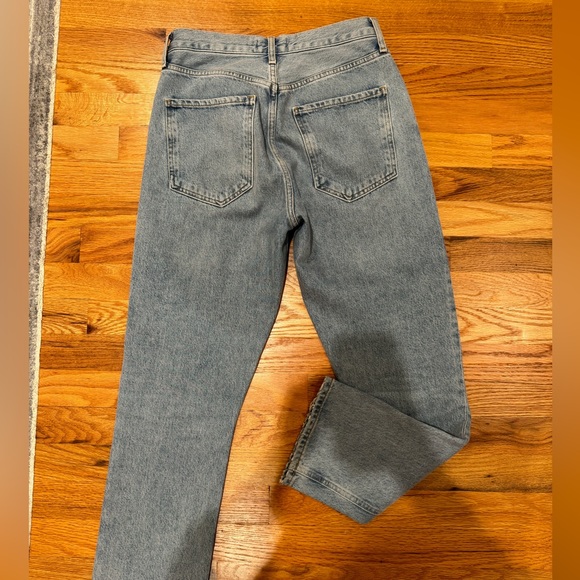 Agolde Riley High Rise Straight Crop - Picture 6 of 7